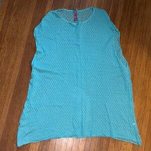 Ruby Ribbon Aqua Lace Swim Cover Up